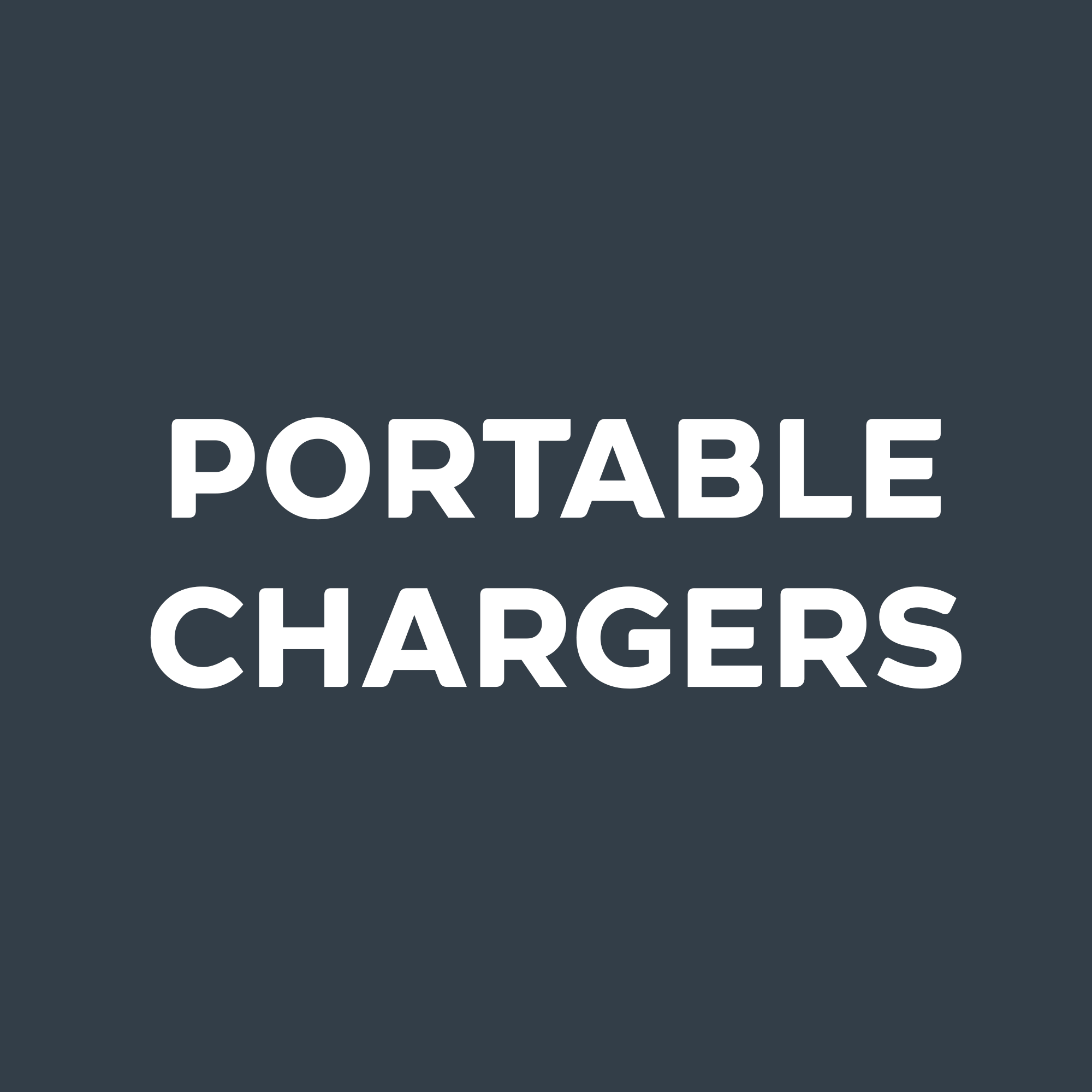 PORTABLE CHARGERS & SETS