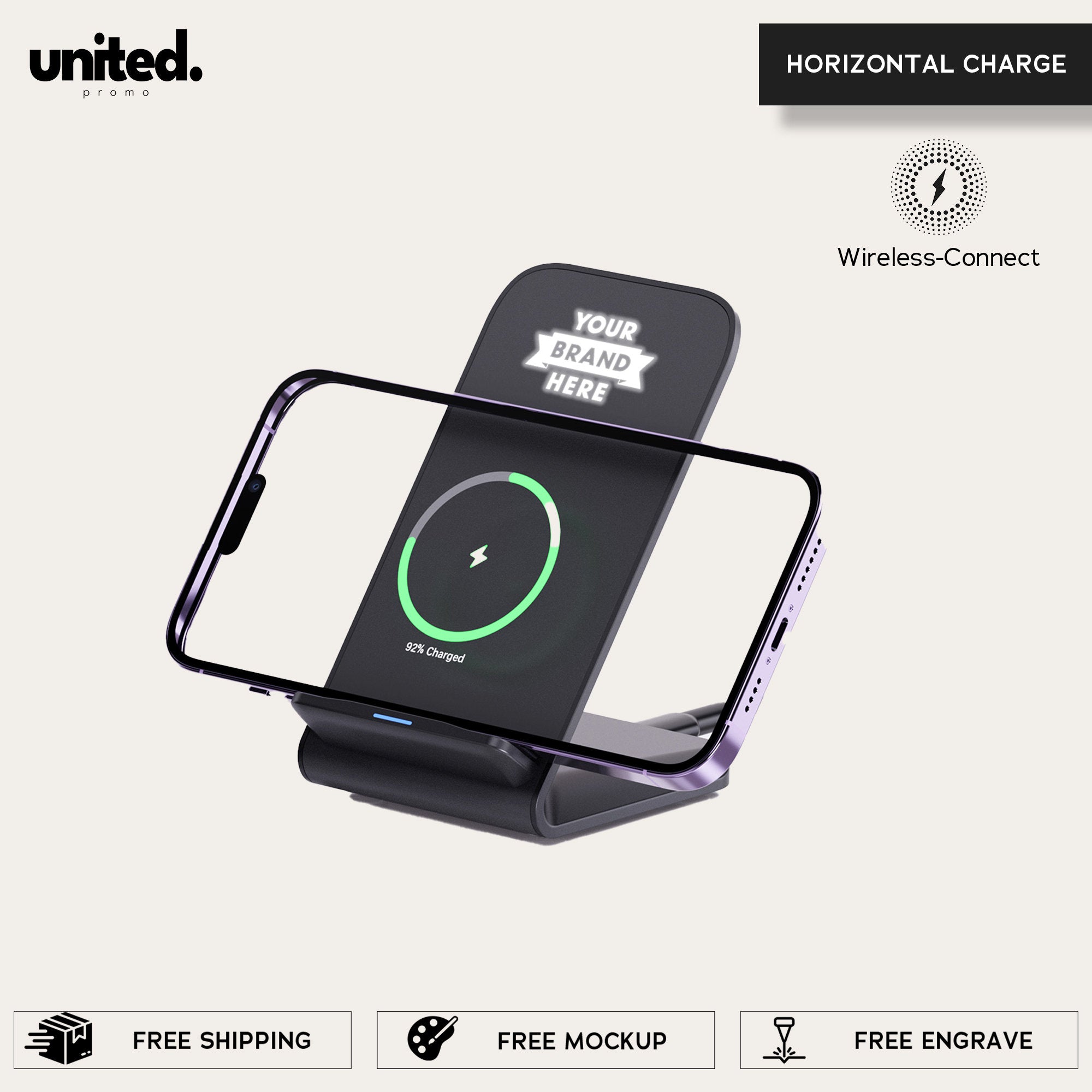Affordable Wireless Docking Station Gift Box, Employee Appreciation Gift Box, Business Client New Year Gift Box, Company Holiday Gift Box