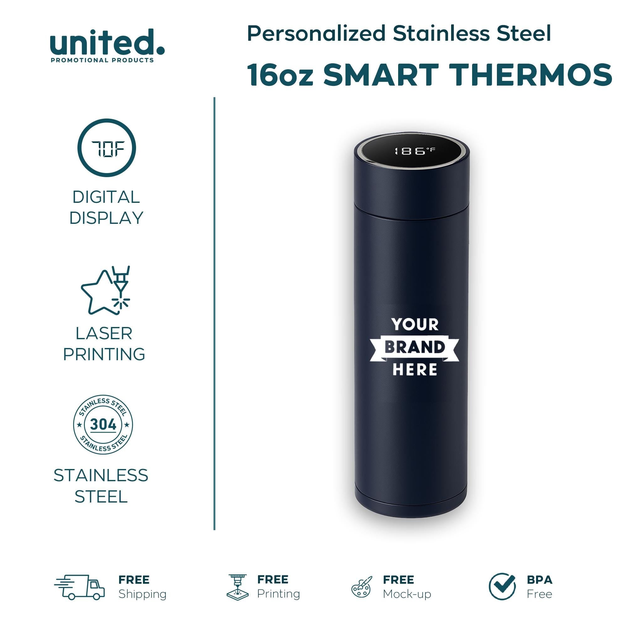 Personalized Company Gift Smart Thermos, Custom Engraved Smart Thermos, Corporate Bulk Order Smart Thermos, Business Employee Gift Thermos