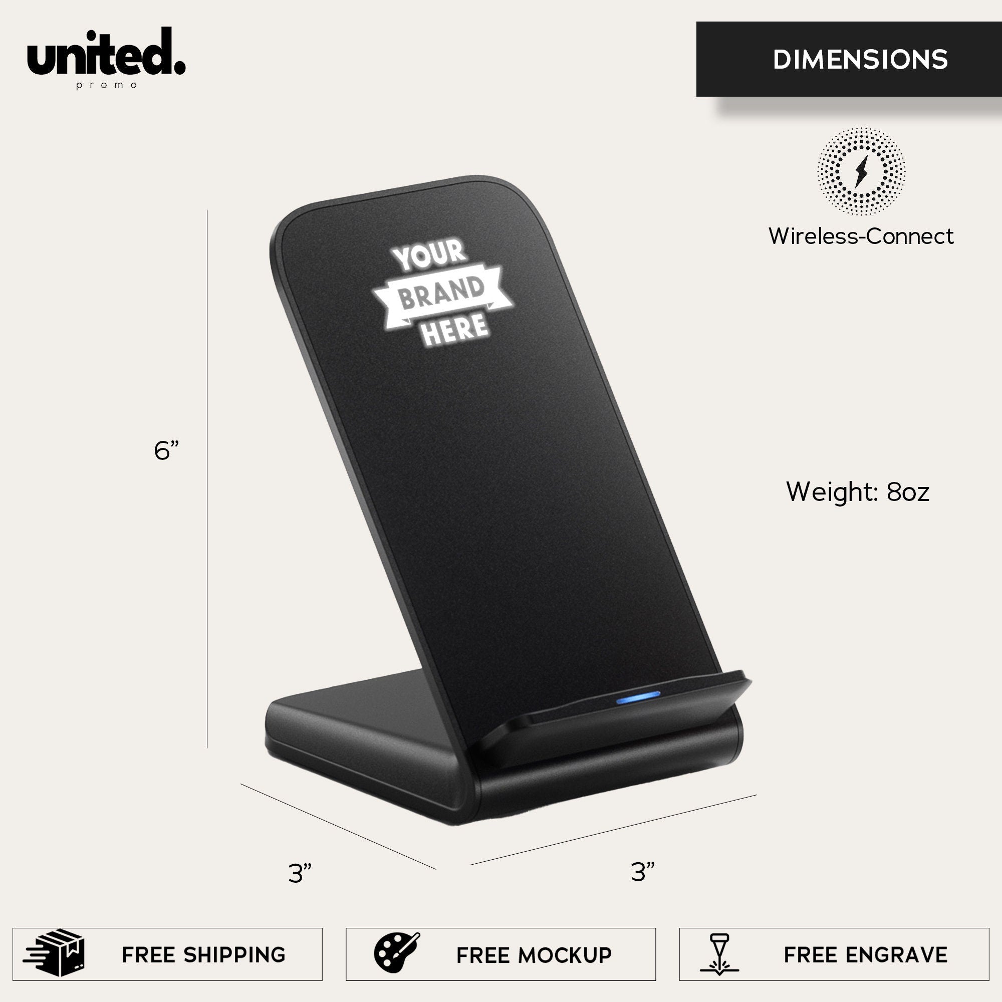 Affordable Wireless Docking Station Gift Box, Employee Appreciation Gift Box, Business Client New Year Gift Box, Company Holiday Gift Box