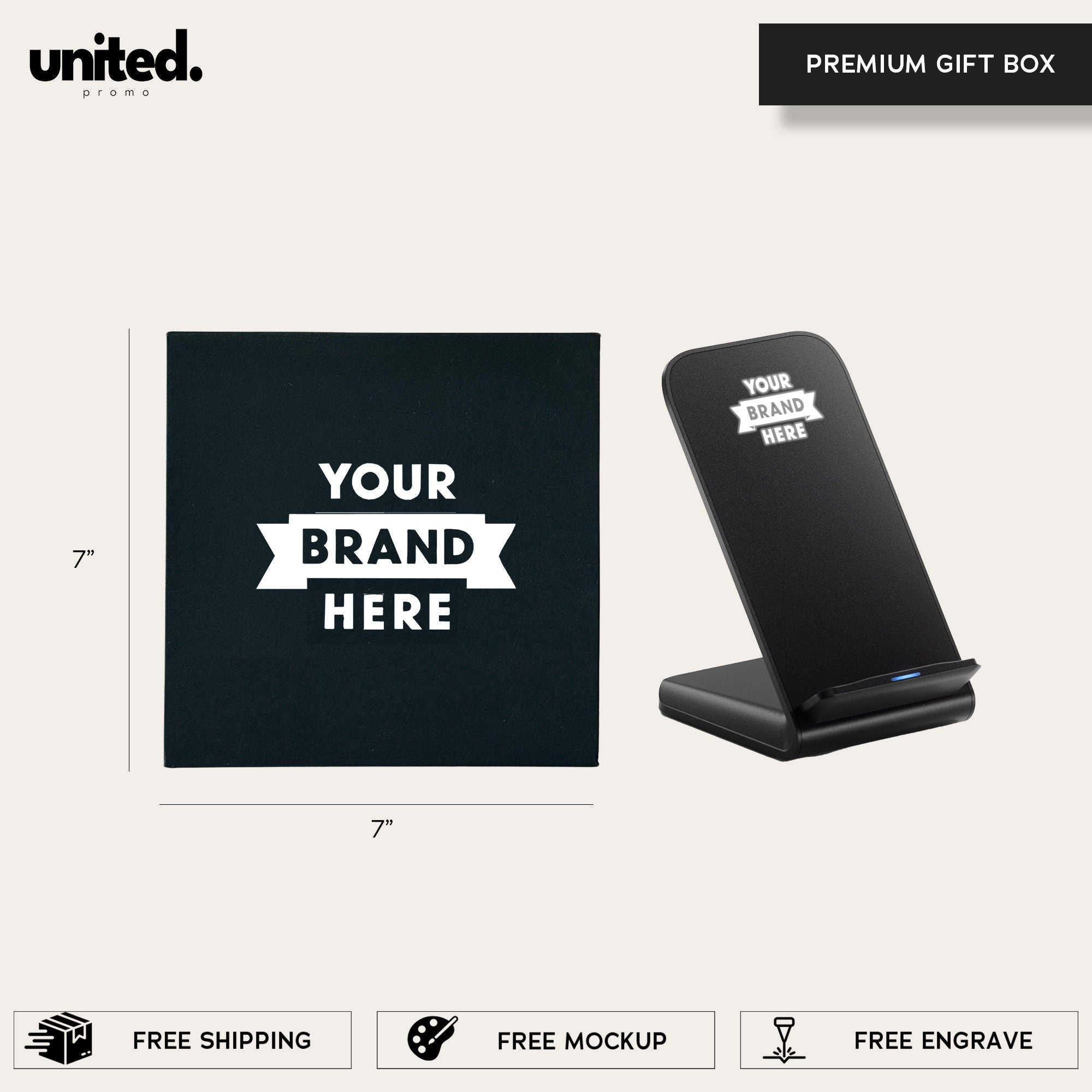 Affordable Wireless Docking Station Gift Box, Employee Appreciation Gift Box, Business Client New Year Gift Box, Company Holiday Gift Box