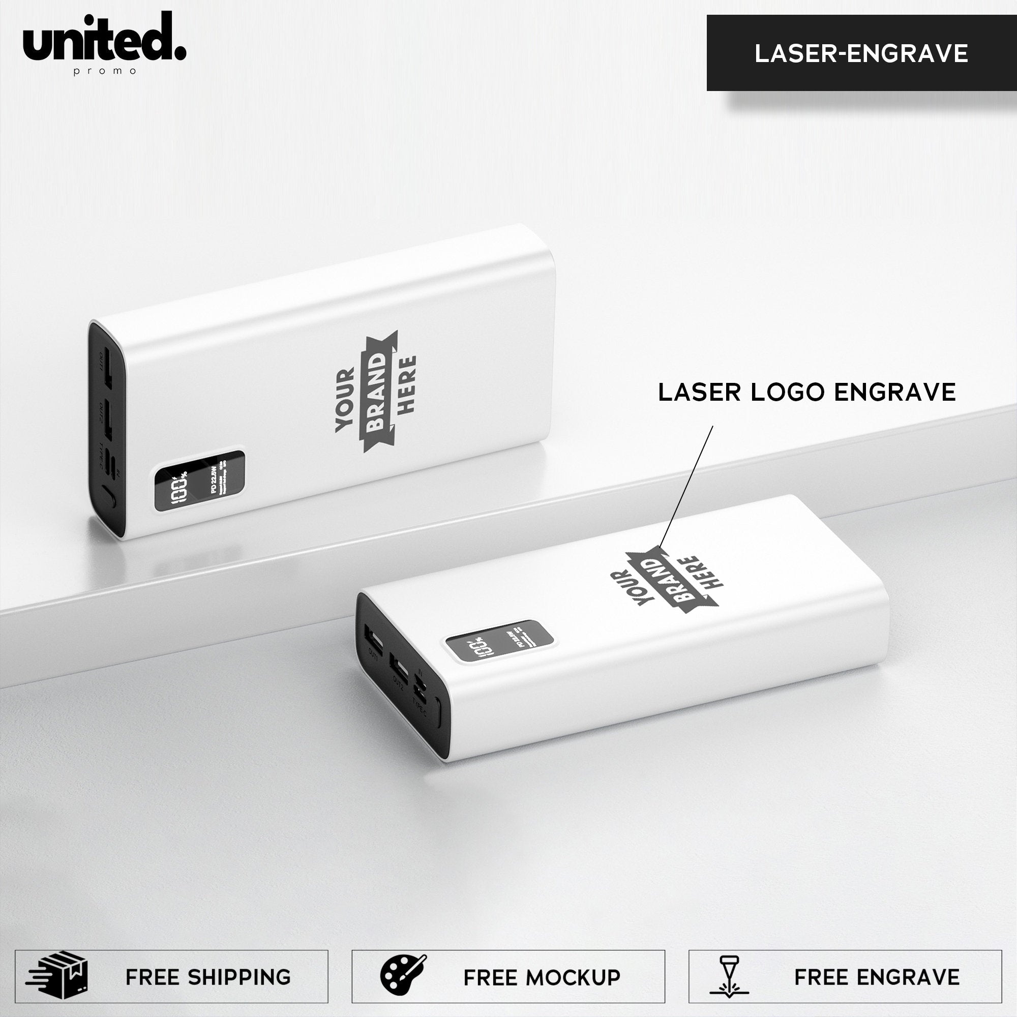 Company Gift Personalized Charger, Customized Gift Powerbank, iPhone Charger, Company Bulk Order Portable Charger, Corporate Logo Charger