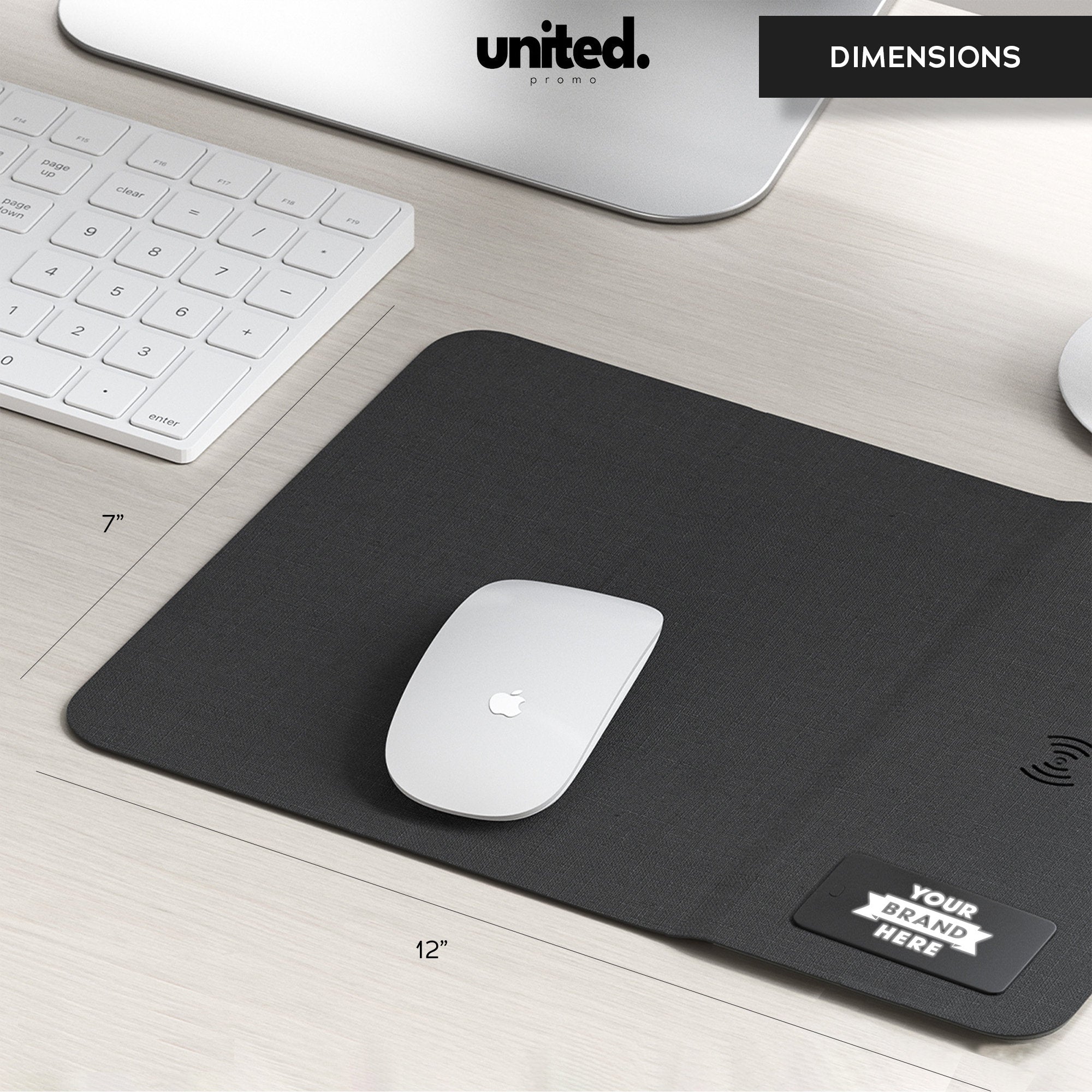 Affordable Bulk Order Wireless Charging Mousepad, Company Holiday Git, Company Bulk Order Gift Set, Business Logo Employee Gift Charger