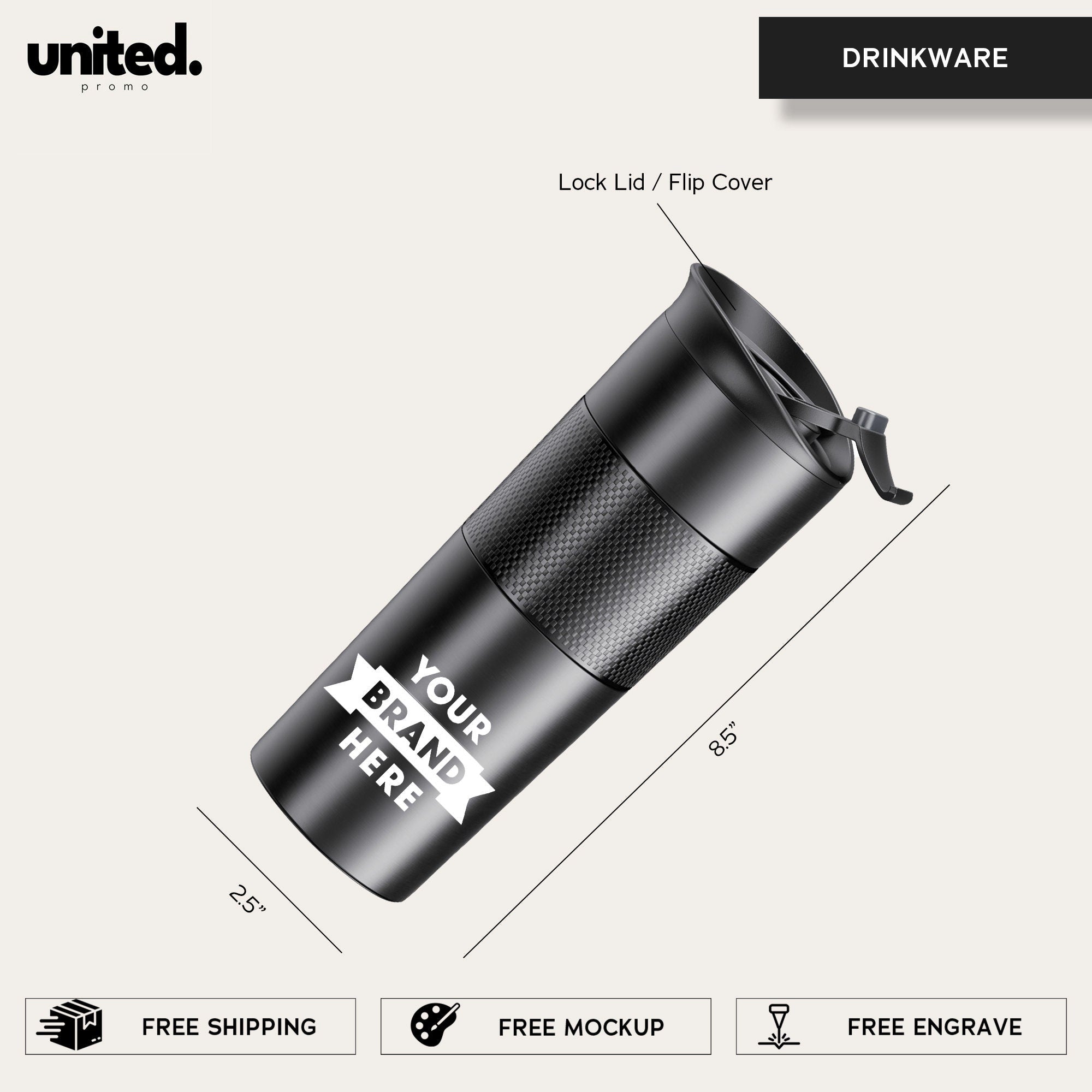 Custom Promotional Tumbler, Personalized Bulk Order Thermos, Company Logo Tumbler, Corporate Gift Tumbler, Company Holiday Gift Thermos