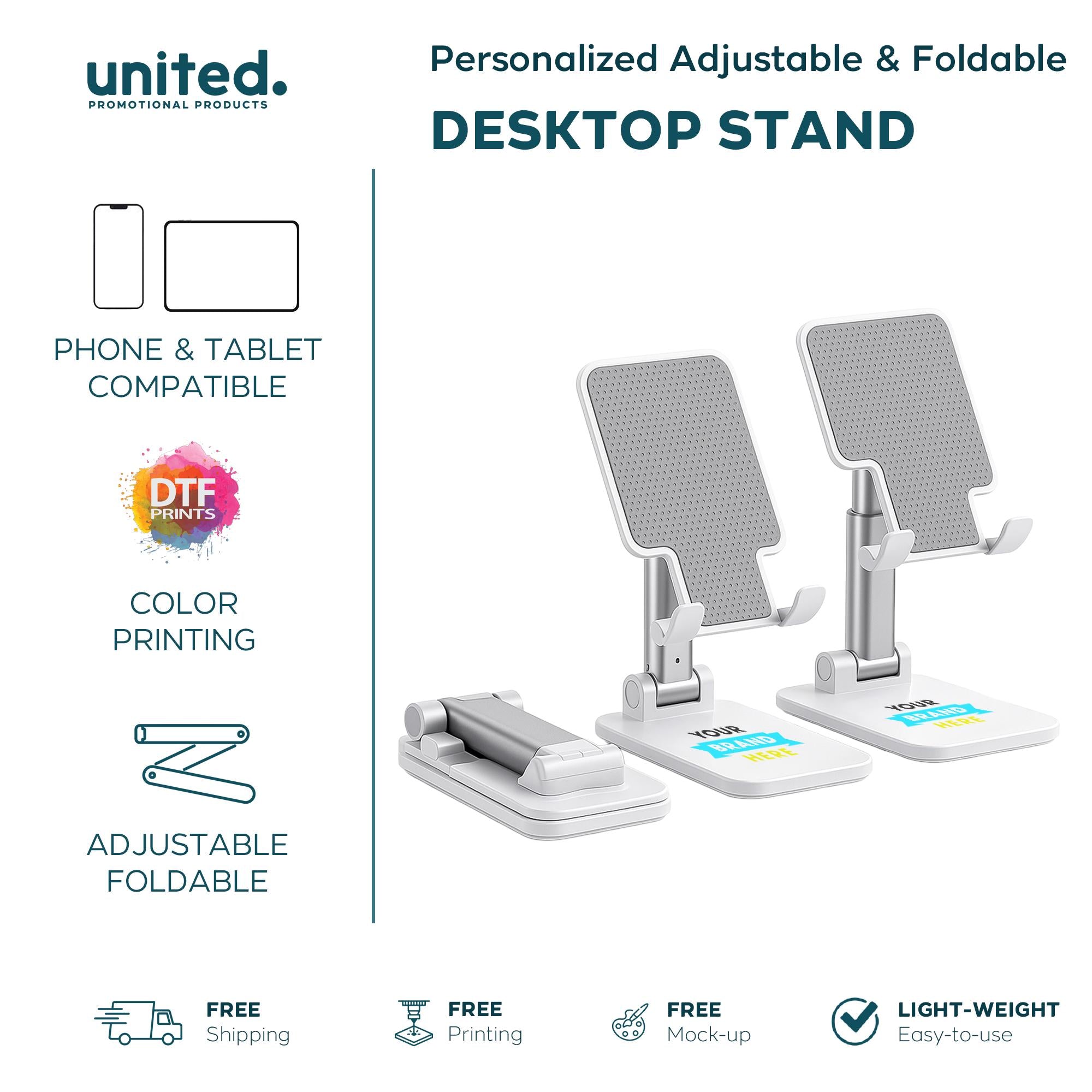 Personalized Giveaway Desktop Phone Stand, Custom Company Logo Phone Stand a, Company Conference Gift Phone Stand, Corporate Giveaway