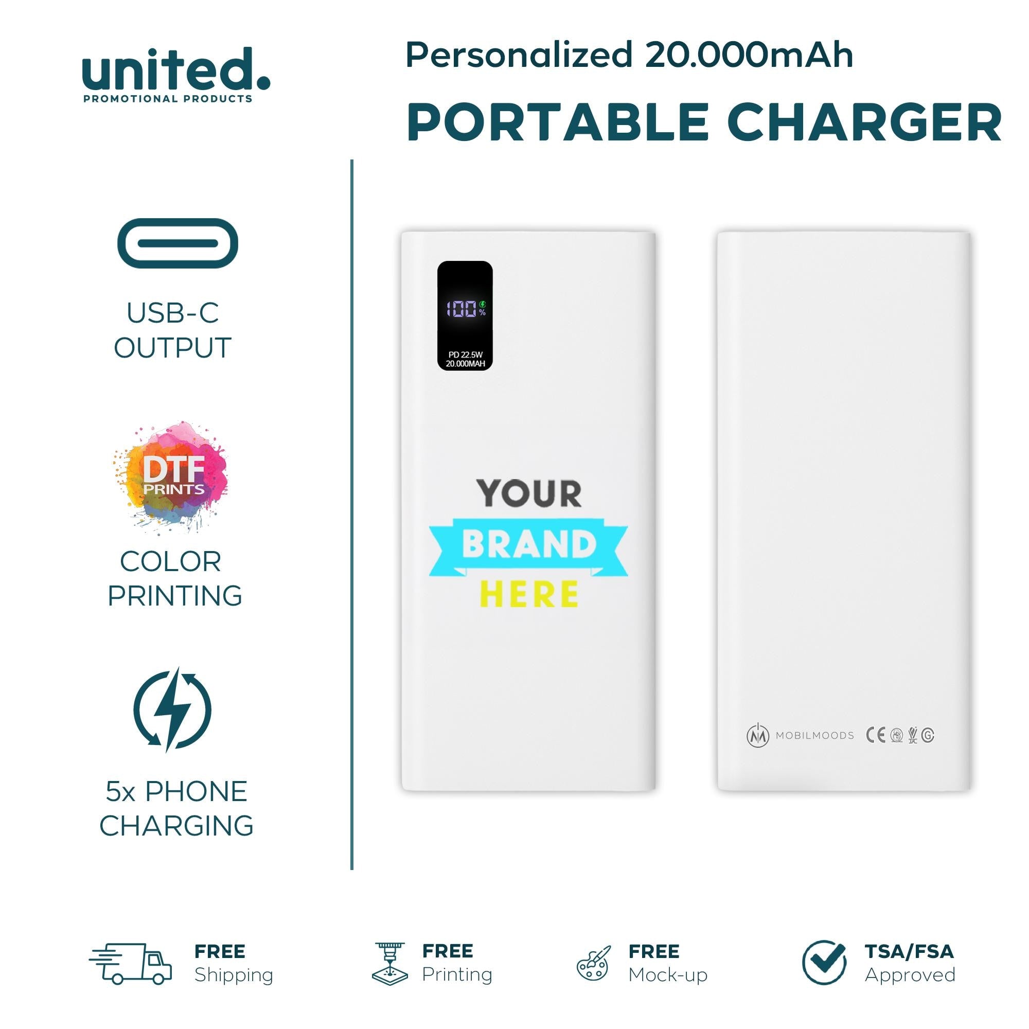 Company Gift Personalized Charger, Customized Gift Powerbank, iPhone Charger, Company Bulk Order Portable Charger, Corporate Logo Charger