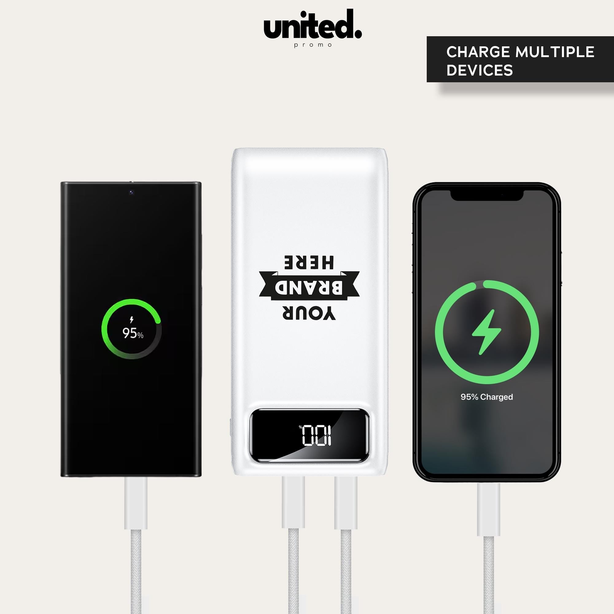 Company Gift Personalized Charger, Customized Gift Powerbank, iPhone Charger, Company Bulk Order Portable Charger, Corporate Logo Charger