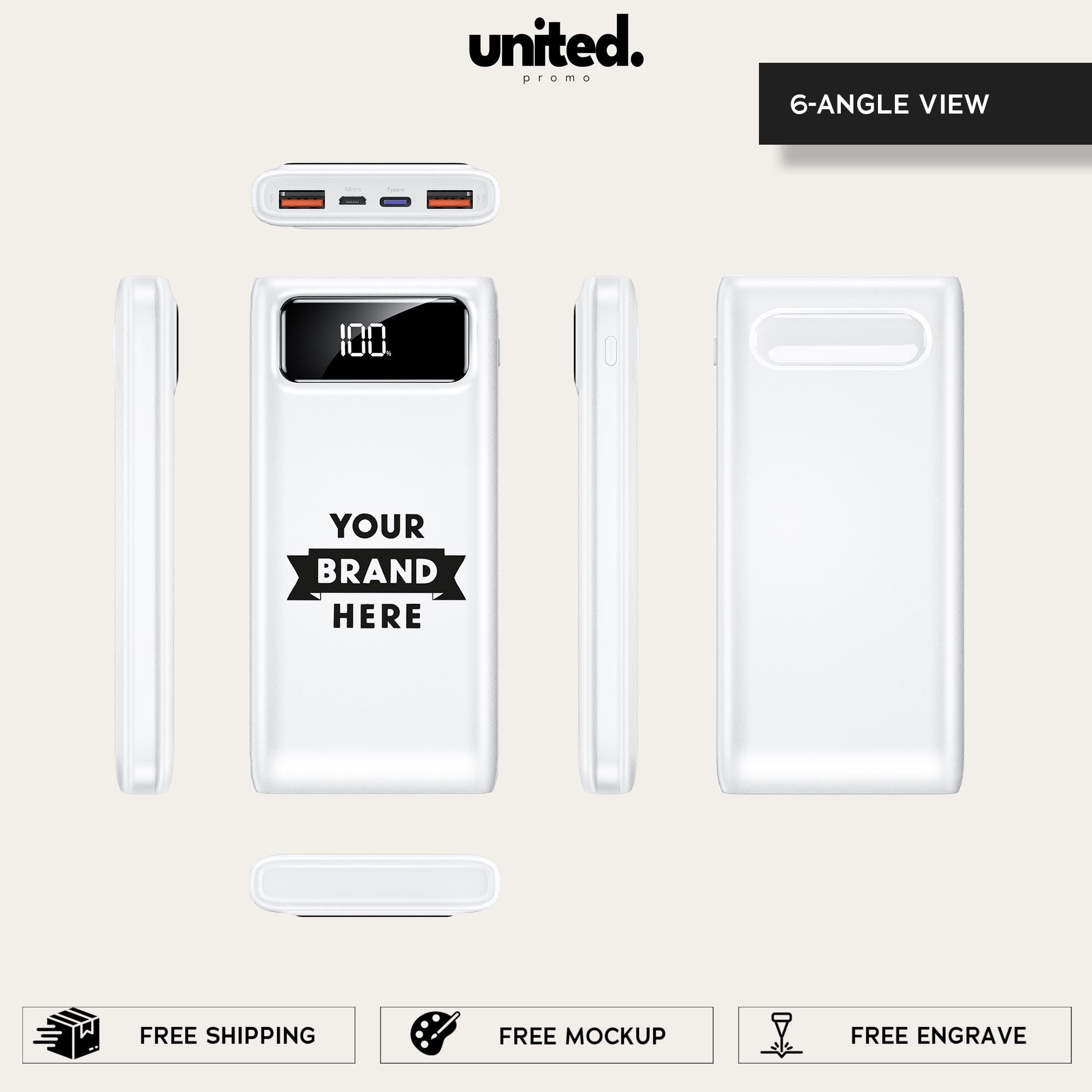 Company Gift Personalized Charger, Customized Gift Powerbank, iPhone Charger, Company Bulk Order Portable Charger, Corporate Logo Charger