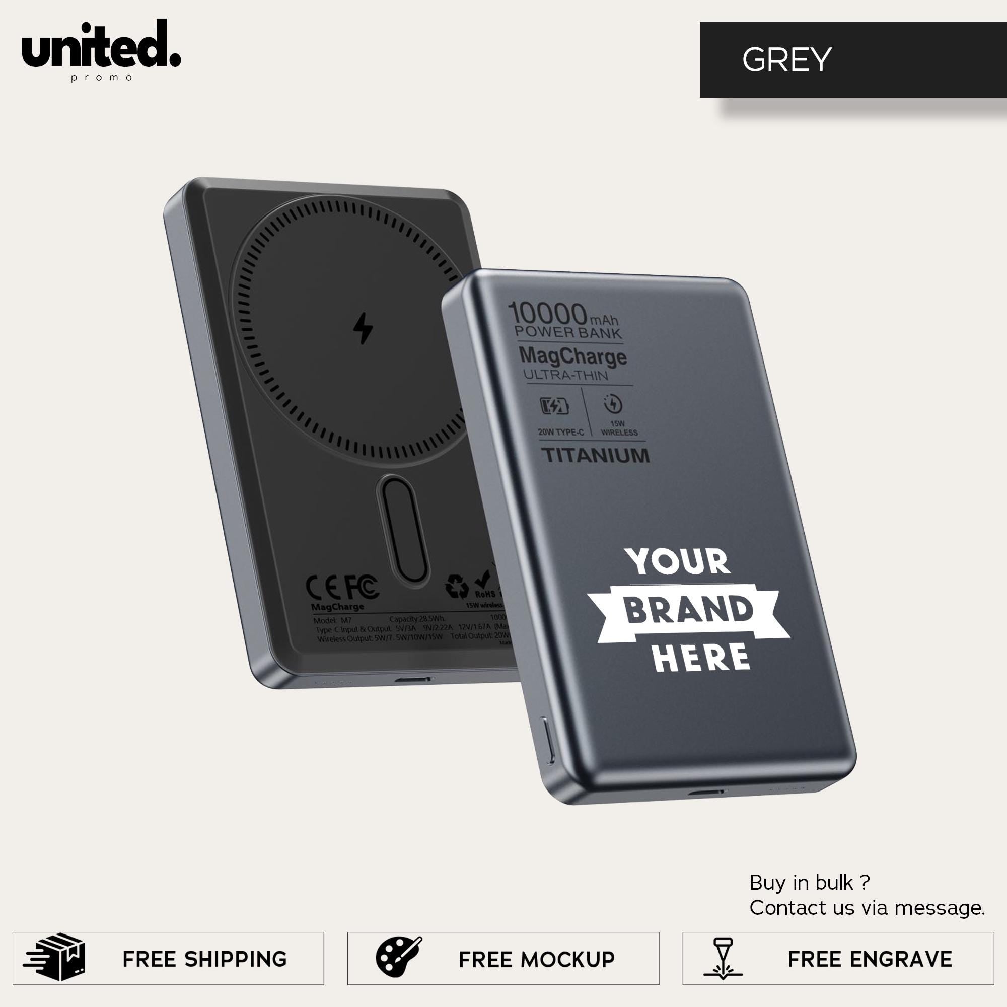 Company Gift Personalized Charger, Customized Gift Powerbank, iPhone Charger, Company Bulk Order Portable Charger, Corporate Logo Charger