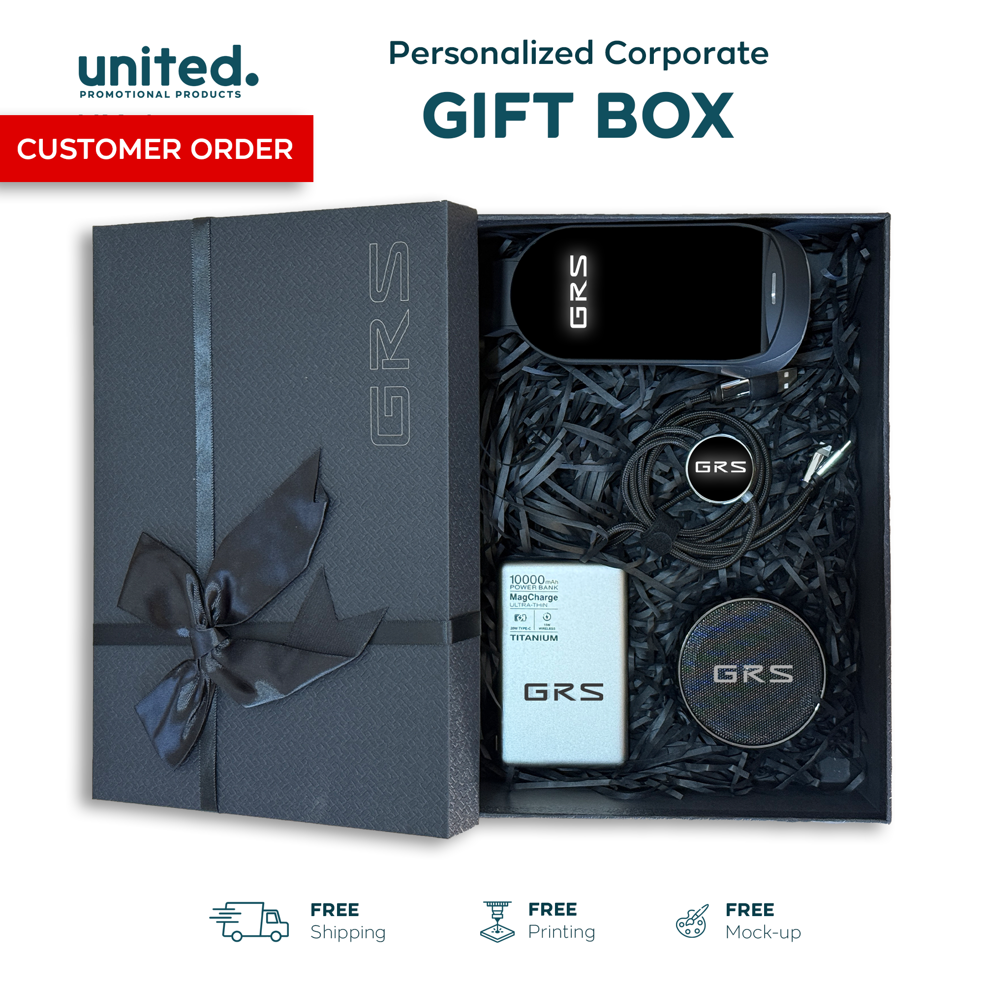 Exclusive Business Logo Client Gift Box, Corporate Logo Holiday Gift Box, Company Logo New Year Gift Box, Company Logo Employee Gift Box