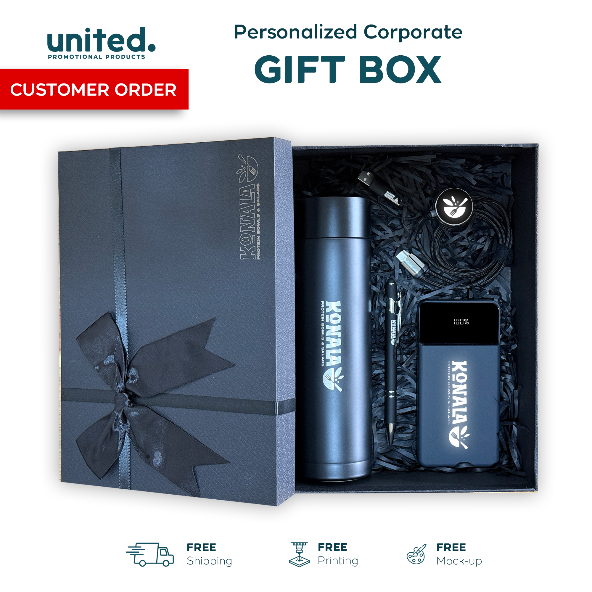 Exclusive Business Logo Client Gift Box, Corporate Logo Holiday Gift Box, Company Logo New Year Gift Box, Company Logo Employee Gift Box (Copy)