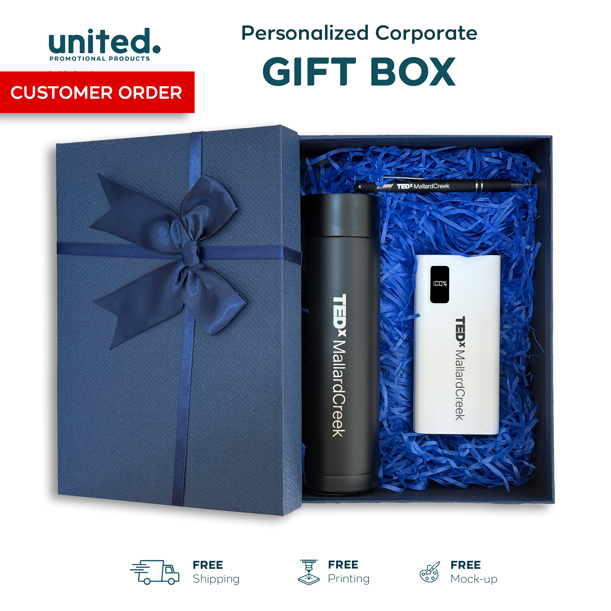 Premium Bulk Order Company Gift Box, Corporate Holiday Gift Box, Company Logo Employee Thanks Gift Box, Company Logo Annual Event Gift Box