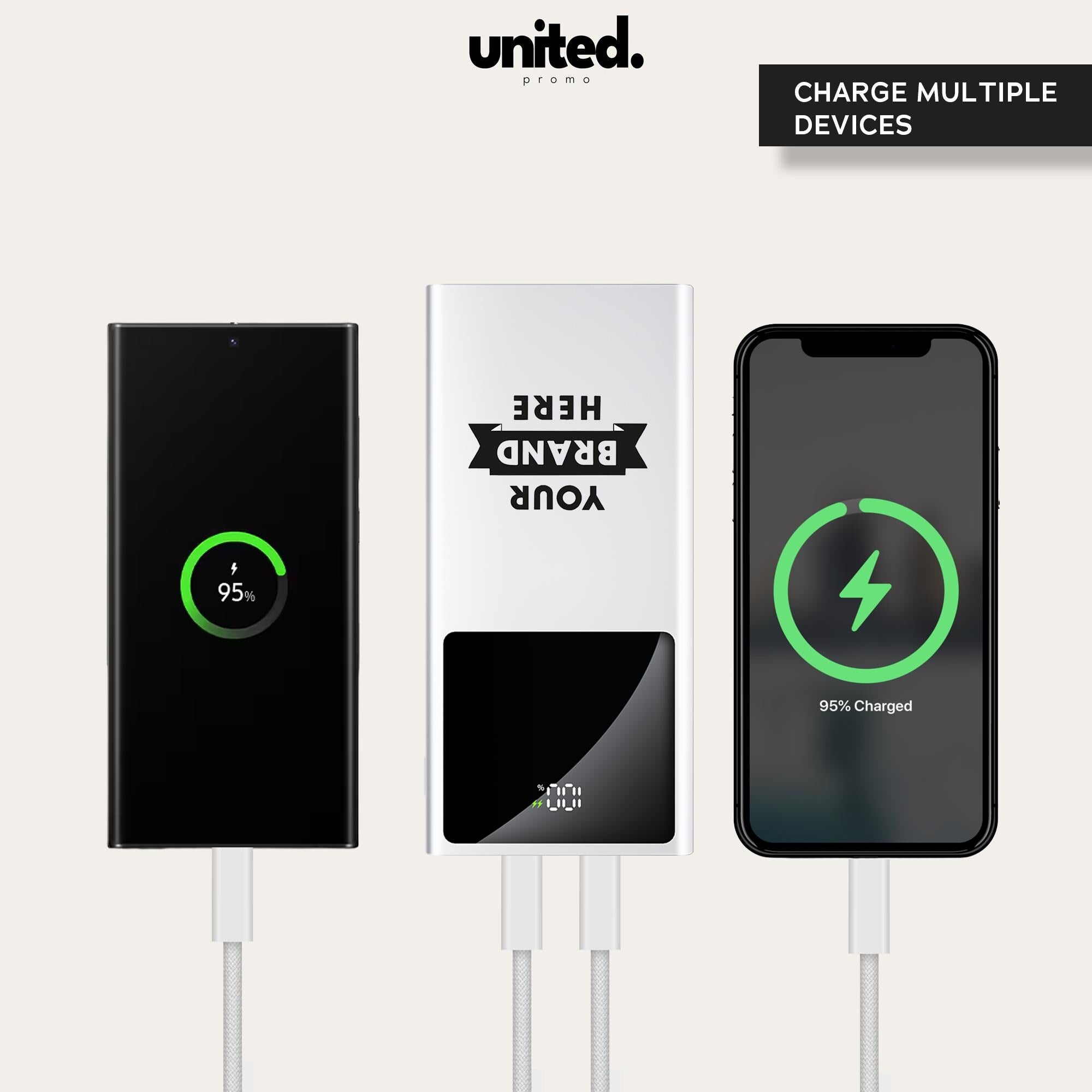 Company Gift Personalized Charger, Customized Gift Powerbank, iPhone Charger, Company Bulk Order Portable Charger, Corporate Logo Charger