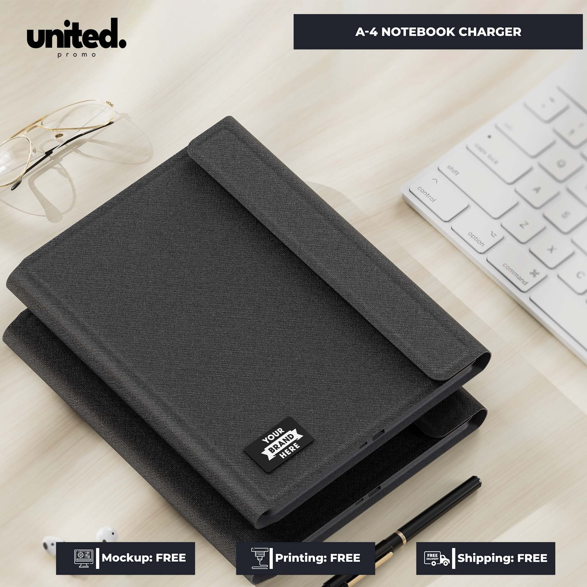 Personalized Company Logo A4 Portfolio, Corporate Gift Portfolio, Custom Notebook, Business Gift Office Padfolio, Elevate Corporate Gifting