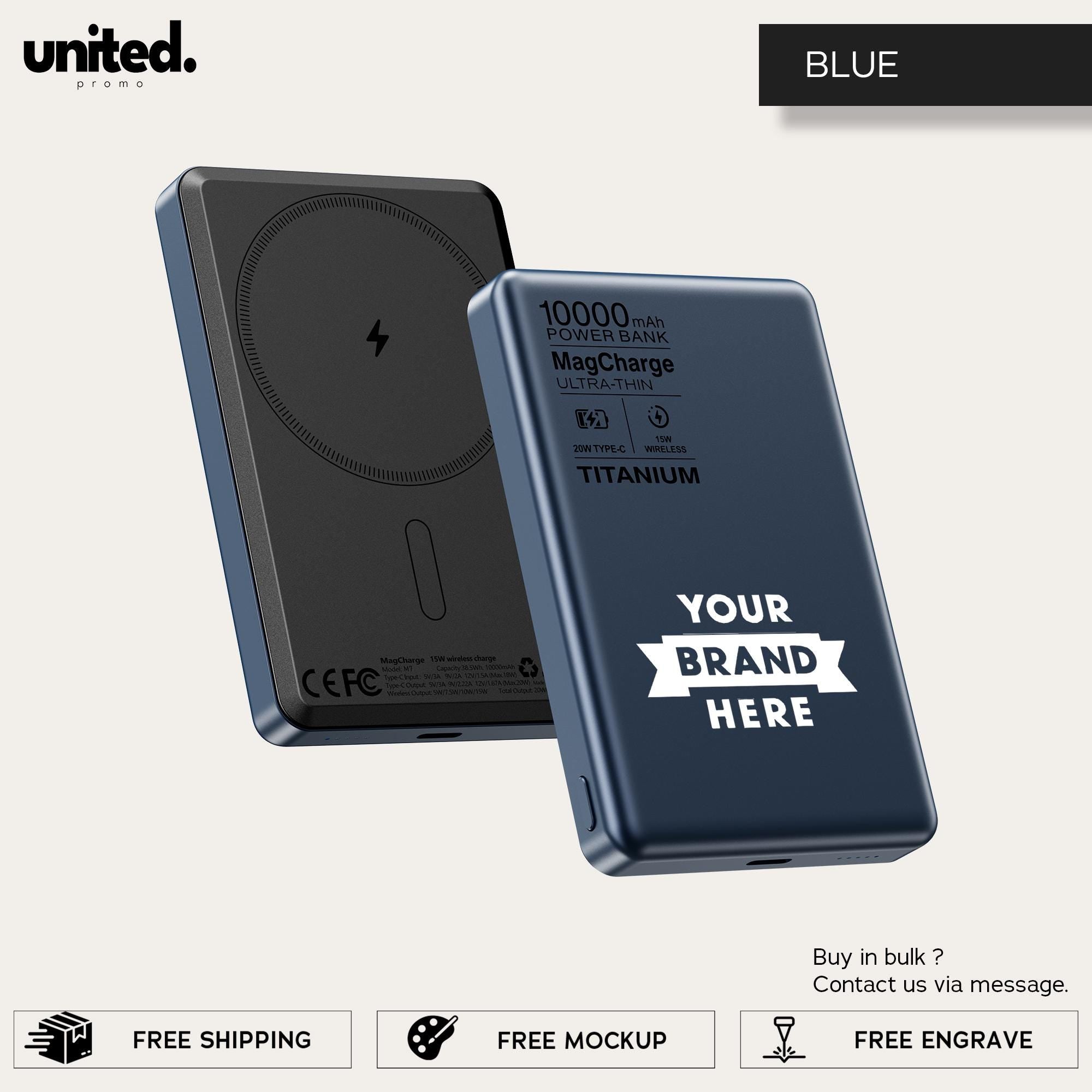 Company Gift Personalized Charger, Customized Gift Powerbank, iPhone Charger, Company Bulk Order Portable Charger, Corporate Logo Charger