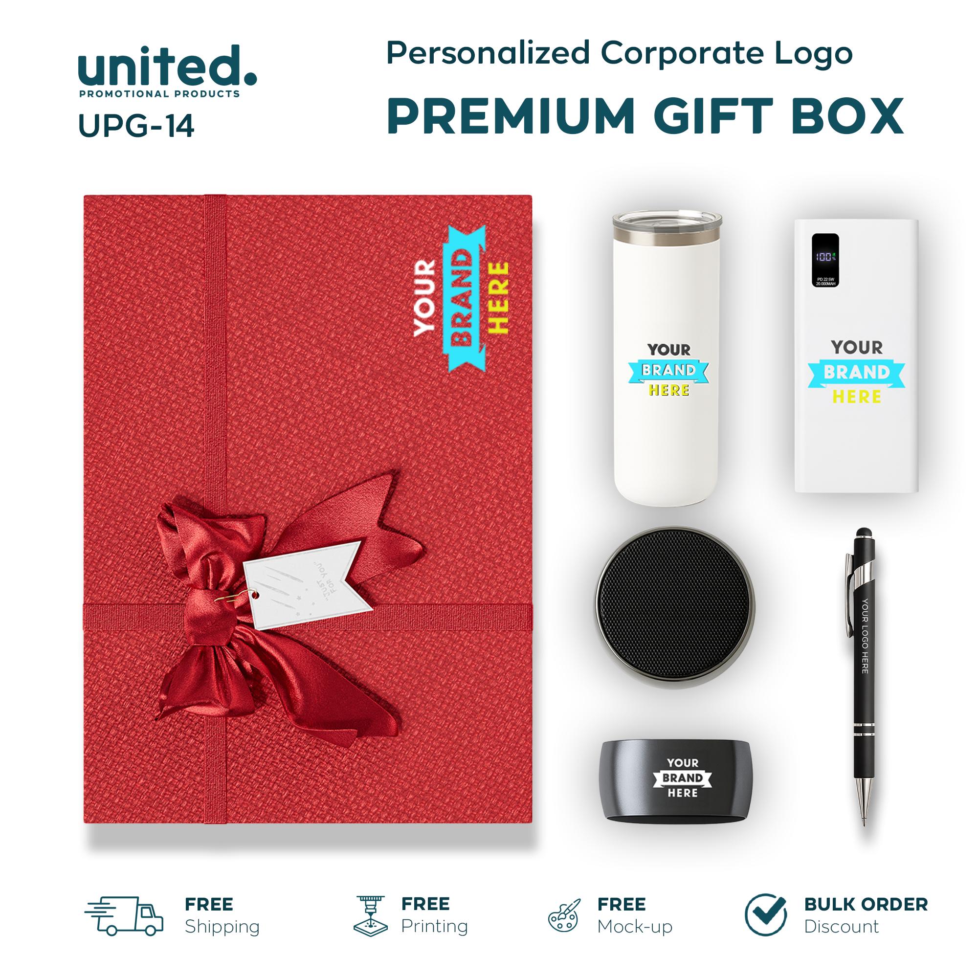 Affordable Corporate Bulk Order Gift Box, Personalize Company Client Gift Pack, Employee Welcome Gift Set, Company Logo Holiday Gift Box