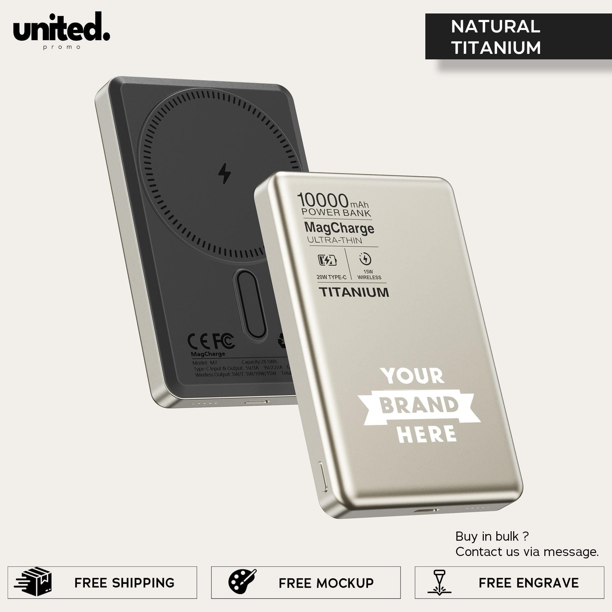 Company Gift Personalized Charger, Customized Gift Powerbank, iPhone Charger, Company Bulk Order Portable Charger, Corporate Logo Charger
