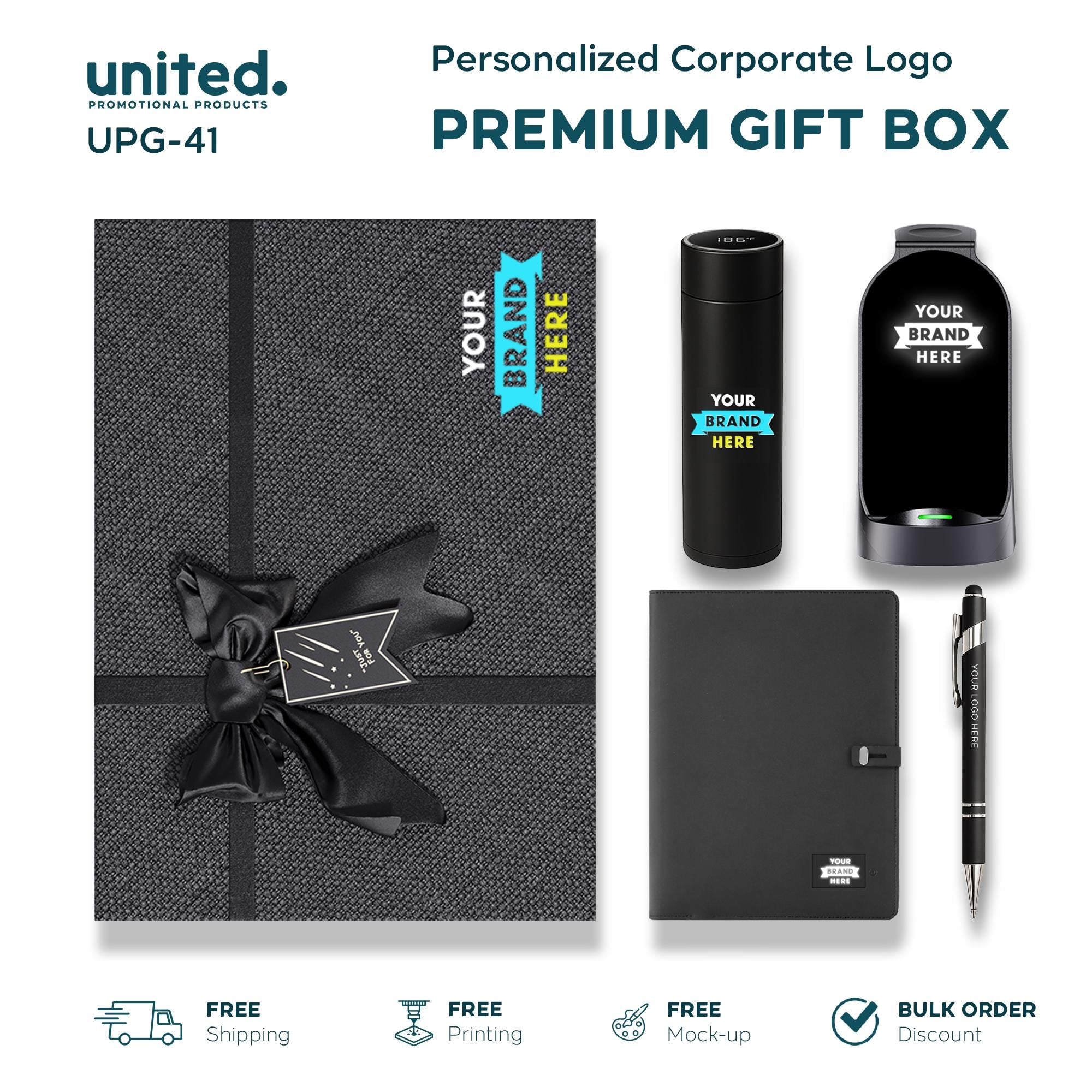 Premium Luxury Branding Gift Box, Personalized Company Employee Gift Box, Premium Client Appreciation Gift, Company Logo Bulk Order Gift Box