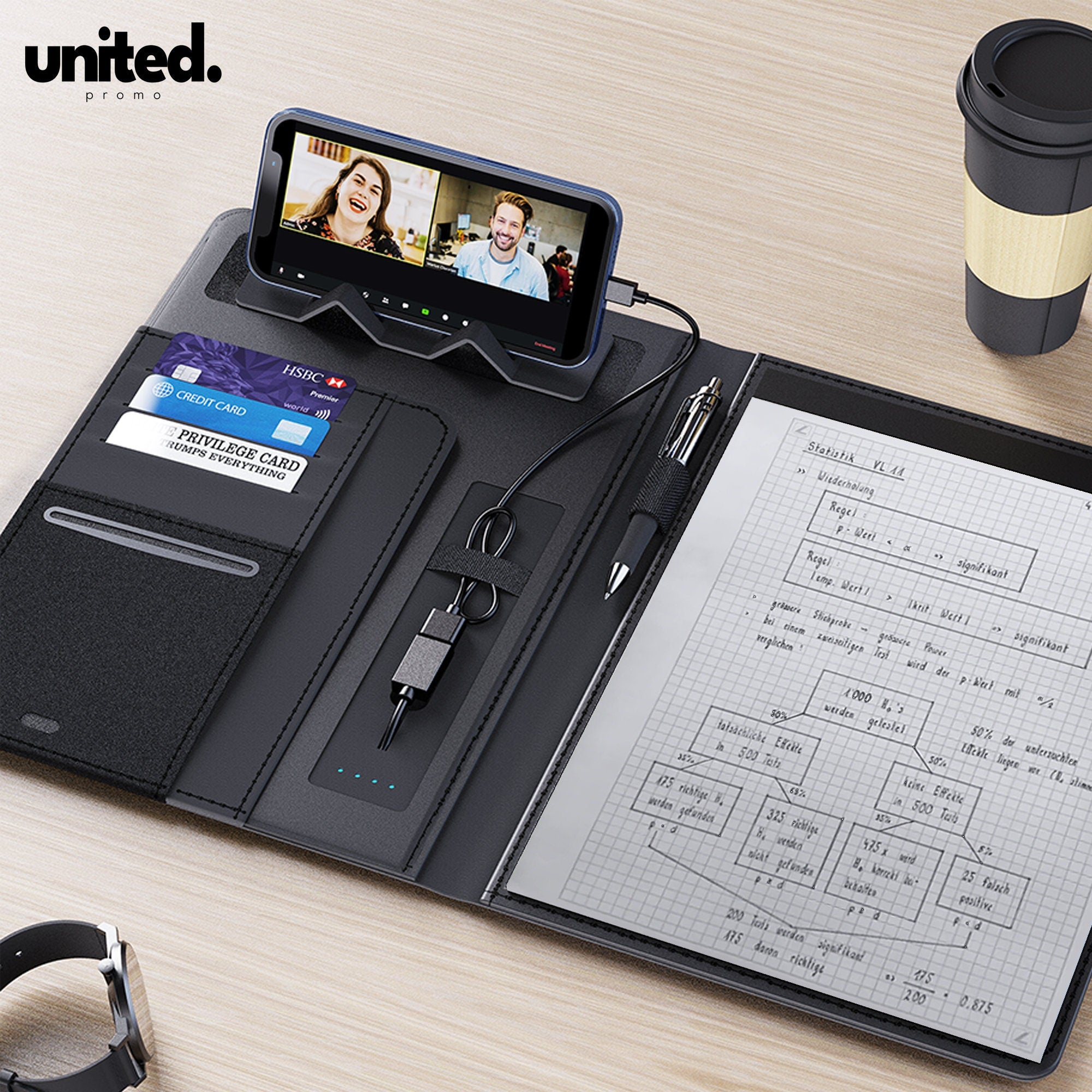 Promotional A4 Leatherette Portfolio, A4 Size Organizer Folder, Leatherette Padfolio for Corporates, Document Bag, Giveaway Gift for Clients