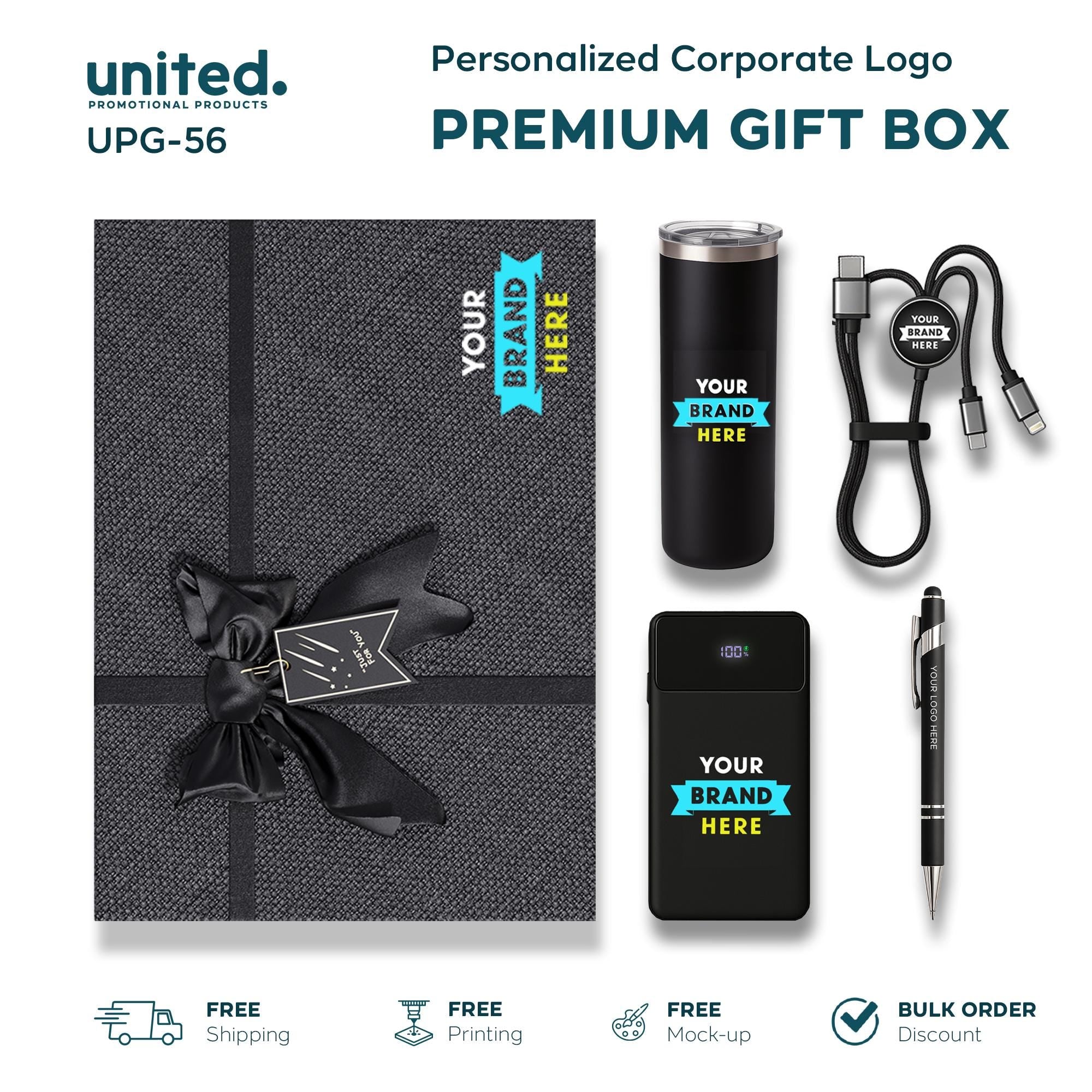 Custom Affordable Company Logo Gift Box, Real Estate Company Gift Box, Corporate Gift Box for Clients, Company Employee Holiday Gift Box
