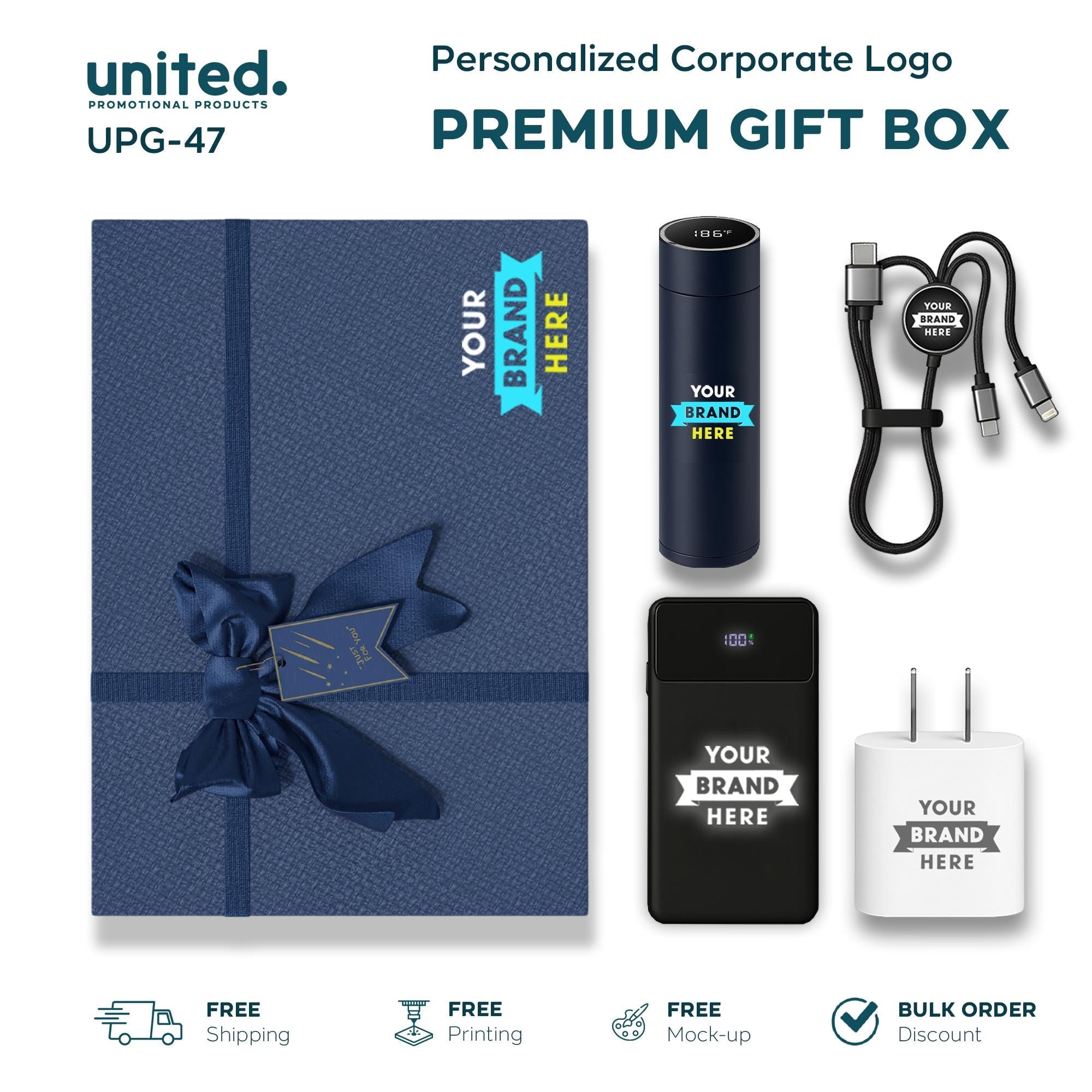 Premium Corporate Bulk Order Luxury Gift Box, Personalized Company Client Gift Box, Company Logo Holiday Gift Box, Company Team Gift Box