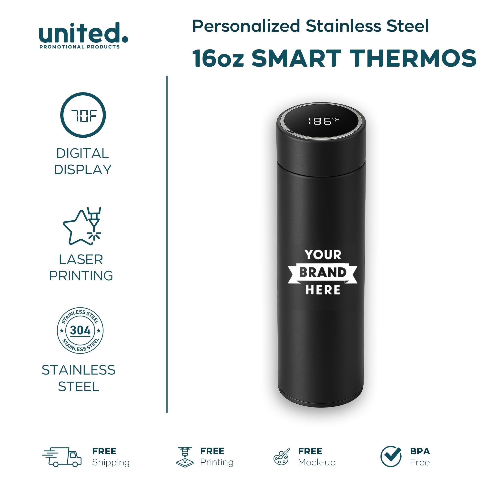 Personalized Company Gift Smart Thermos, Custom Engraved Smart Thermos, Corporate Bulk Order Smart Thermos, Business Employee Gift Thermos